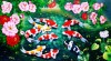 TRANH GẠCH 3D CỬU NGƯ QUẦN HỘI CAO CẤP GIÁ RẺ TẠI QUẢNG NINH